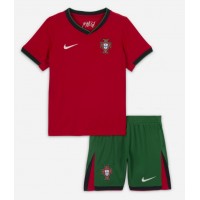 Camiseta Portugal Primera Equipación Replica Eurocopa 2024 para niños mangas cortas (+ Pantalones cortos)